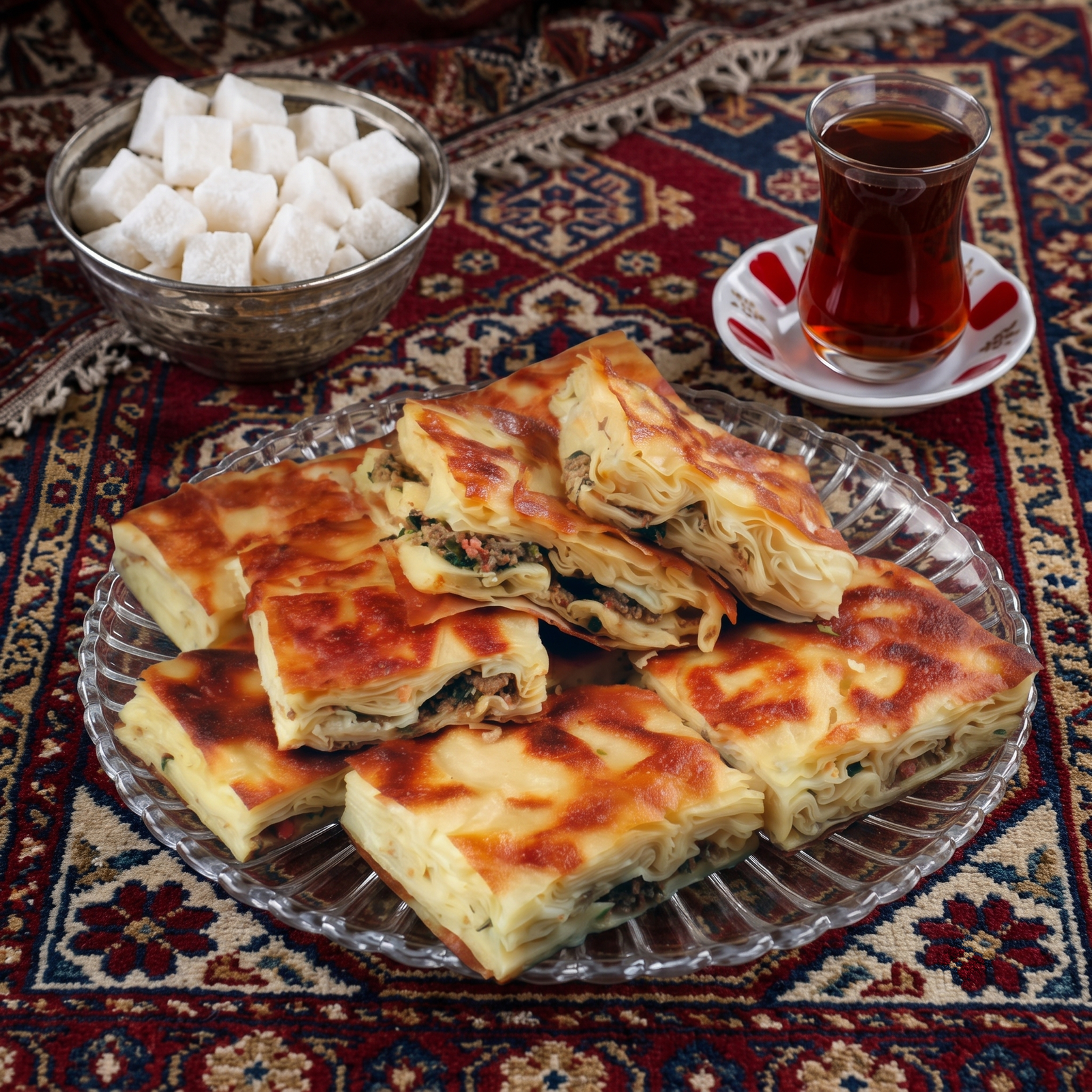 Kıymalı Tepsi Su Böreği